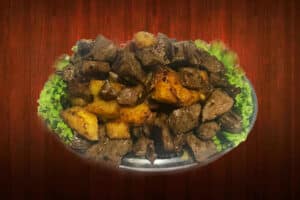 Carne de sol com mandioca
